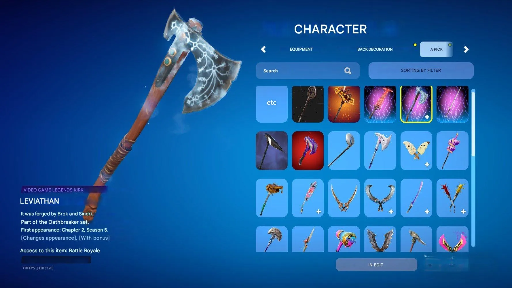 F1046 Custom Skin Account With Leviathan & Counterattack + Travis Scott's Hang Glider